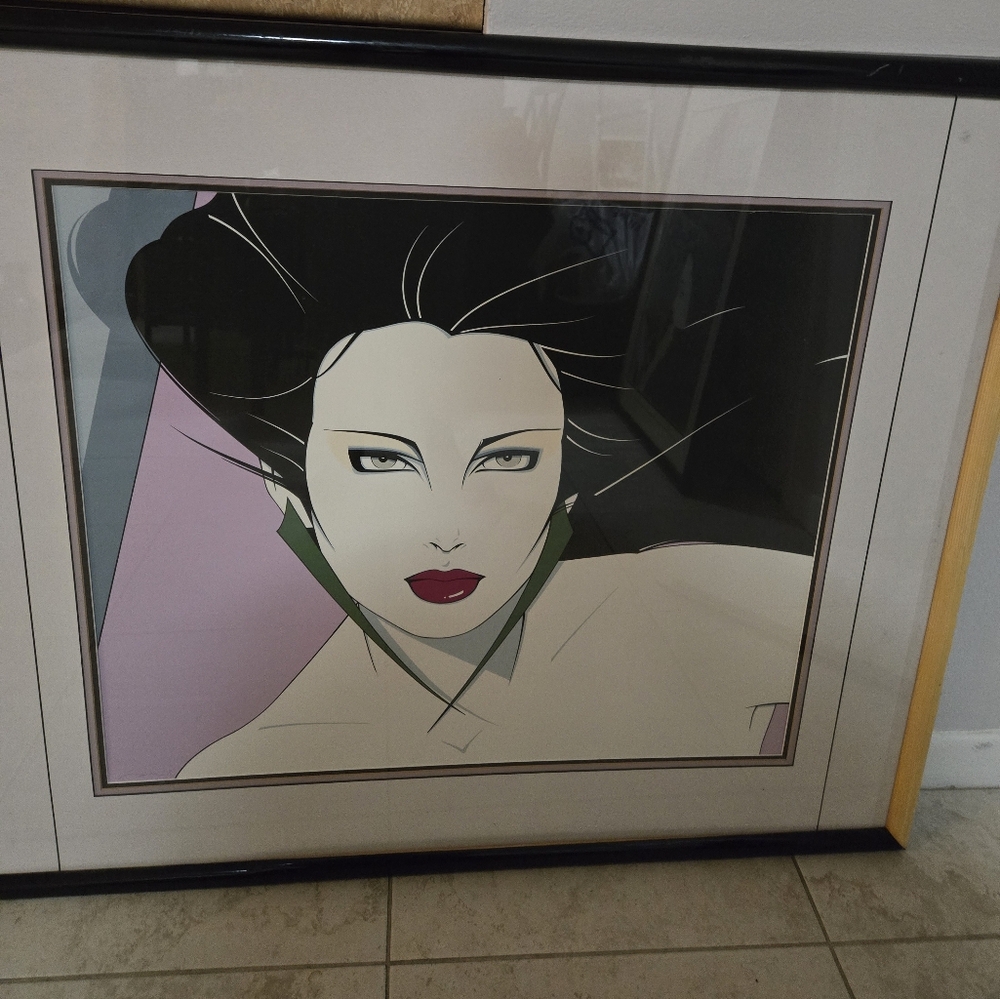 Modern Art Deco Wall Art with Black Frame